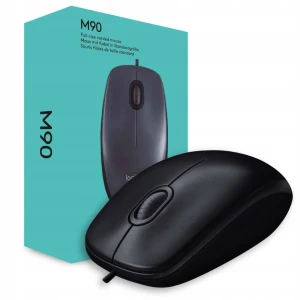 Przewodowa Myszka Logitech M90 Black USB Optyczna 1000dpi / Biurowa Uniwersalna
