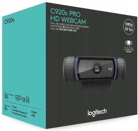 Kamerka Internetowa Logitech C920s HD Pro 15MP 1080p USB-A FHD 1080p 3MP Przewodowa z Osłoną Prywatności.jpg