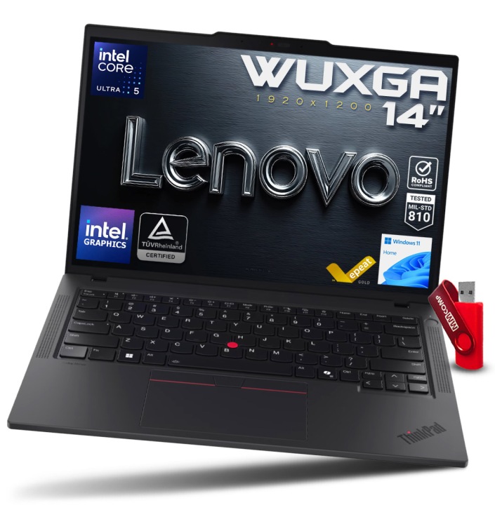 Szybki Laptop Lenovo ThinkPad T14 G6 Ultra 5 225U / 8GB / 256GB SSD 14" WUXGA 1920*1200 IPS 100% sRGB Intel Graphics Win 11 / do Pracy Biura Firm.jpg