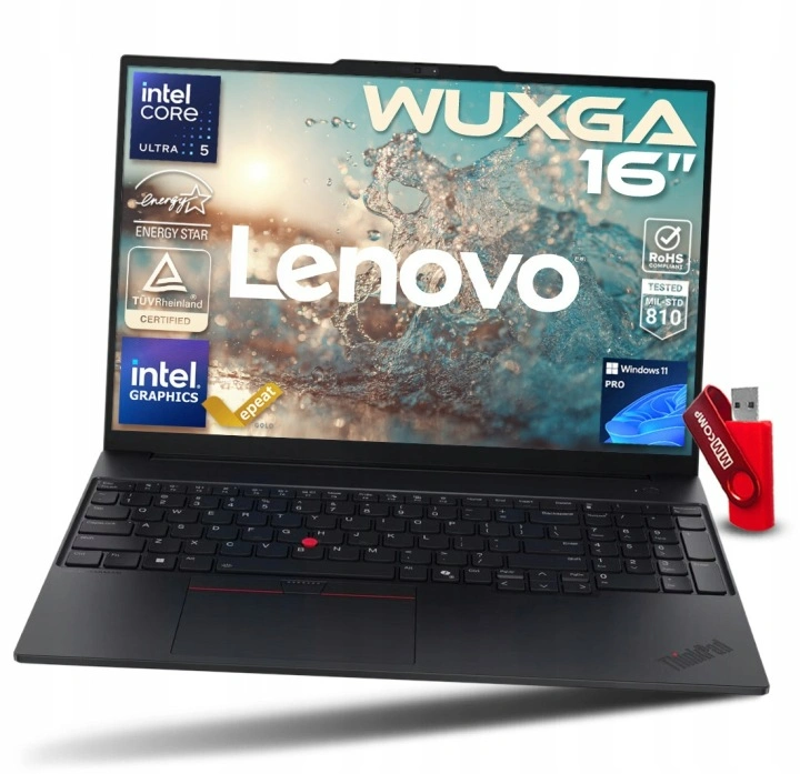 mocny-Wydajny Laptop Lenovo ThinkPad E16 G3 Intel Ultra 5 / 8GB / 256GB SSD - 16" WUXGA 1920x1200 IPS Intel Graphics Win 11 PRO-szybki- laptop-do Biura Biznesu Pracy Firmy.webp