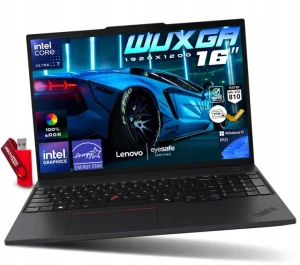 Szybki Laptop Lenovo ThinkPad T16 G4 Ultra 7 / 64GB / 1TB SSD - 16" WUXGA 1920x1200 IPS 100% sRGB Intel Graphics Win 11 PRO