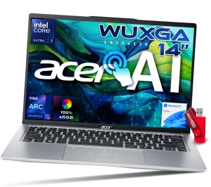 Dotykowy Wydajny Laptop Acer Swift Go 14 Core Ultra 7 155H / 16GB / 256GB SSD - 14" WUXGA 1920x1200 IPS 100% sRGB Intel Arc Graphics Win 11 / do Pracy Biznesu