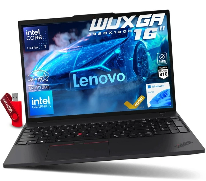 Laptop Lenovo ThinkPad T16 G4 Core Ultra 7 / 16GB / 256GB SSD - 16" WUXGA 1920x1200 IPS Intel Graphics Win 11 / dla Firmy Biznesu.webp