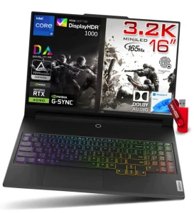 Mocny Laptop Gamingowy Lenovo Legion 5 i9 / 32GB / 4TB SSD 16" 3200x2000 3.2K MiniLED 165Hz 100% DCI-P3 100% sRGB HDR1000 RTX 4090 16GB GDDR6X Win 11