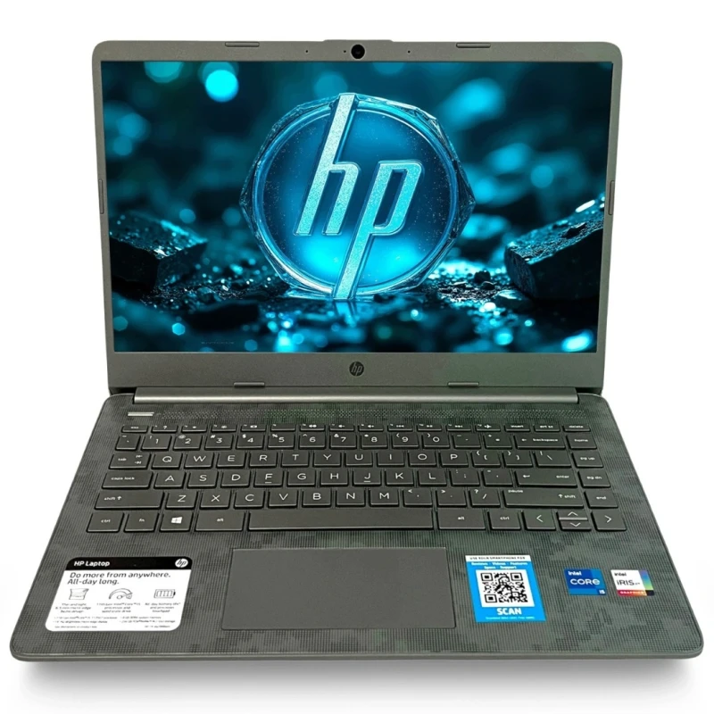 Laptop HP 14 DQ2088WM Core i5 / 8GB DDR4 / 256GB SSD 14" HD 1366x768 TN Intel Iris Xe Graphics Win 11 / laptop do Nauki dla dziecka dla seniora.webp