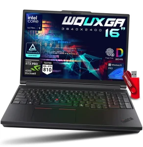 Laptop PREMIUM Lenovo ThinkPad P16 G3 / Ultra 9 / 192GB / 8TB SSD - 16" WQUXGA 3840x2400 IPS NVIDIA RTX PRO 4000 16GB GDDR7 Win 11 PRO / Profesjonalna Mobilna Stacja Robocza 24 RDZENIE!!