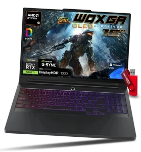 Laptop Gamingowy Lenovo Legion Pro 7 / Ryzen 9 / 32GB / 1TB SSD 16" WQXGA 2560x1600 OLED 240Hz 100% DCI-P3 HDR1000 G-SyNC GeForce RTX 5070Ti 12GB GDDR7 Win 11 Pro / Mocny Szybki dla Gracza