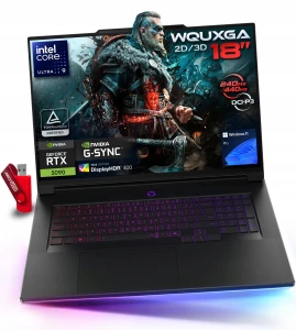 Szybki Laptop Gamingowy Lenovo Legion 9 Intel Ultra 9 / 192GB / 1TB SSD — 18" WQUXGA 3840x2400 IPS 240Hz HDR4000 G-SYNC / Nvidia GeForce RTX 5090 24GB GDDR7 / Mocny! aż 24 RDZENIE!!