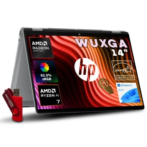 Dotykowy Laptop HP OmniBook X Flip 2w1 AI 14 Ryzen AI 7 / 24GB / 512GB SSD 14" WUXGA 1920x1200 IPS 62.5% sRGB AMD Radeon 860M Win 11 / do Domu i Rozrywki