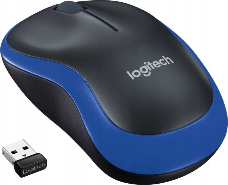Myszka Bezprzewodowa Logitech M185 Niebieska Optyczna 1000dpi USB 2.4GHz