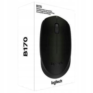 Myszka Bezprzewodowa Logitech B170 Czarna  Optyczna 1000dpi USB 2.4GHz