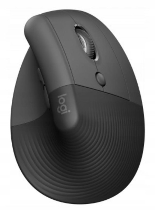Nowa Myszka Bezprzewodowa Logitech LIFT Vertical Ergo for Business Grafitowa Optyczna 4000dpi USB 2.4GHz Bluetooth