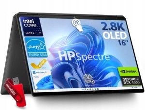 Profesjonalny Dotykowy Laptop 2w1 HP Spectre x360 7 / 32GB / 1TB - 2.8K 2880x1800 OLED 120Hz RTX 4050 / do Grafiki Projektowania