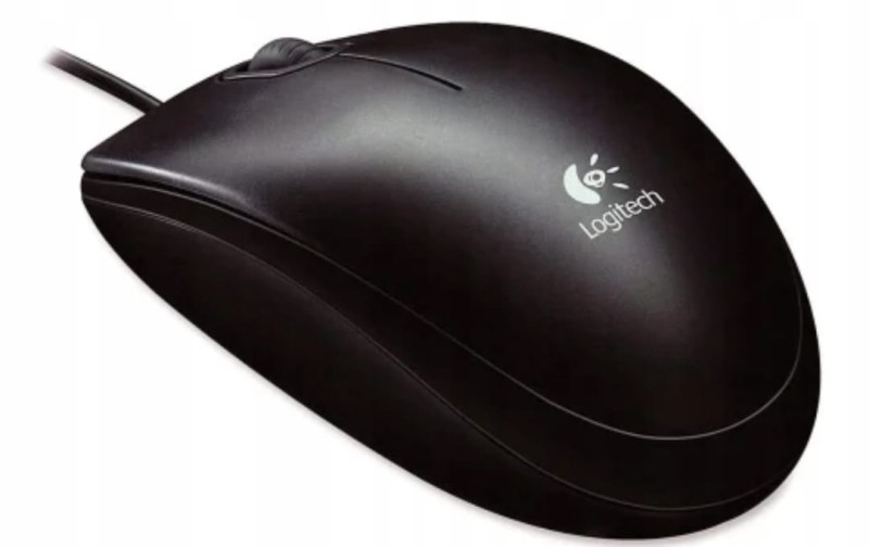 Przewodowa-Mysz-Logitech-B100-Black-USB Optyczna-800dpi-miniatura.webp