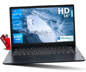 Tani Laptop dla Uczniów i Studentów Laptop Lenovo IdeaPad 1 Celeron N4500 - Idealny do Nauki i Przeglądania Internetu