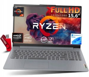 Laptop Lenovo IdeaPad Slim 3 Ryzen 5 16GB 1TB SSD 15,6" FHD 1920x1080 Win 11