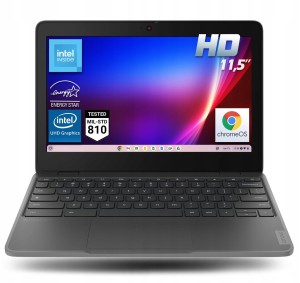 Laptop Lenovo 100e Chromebook Gen 4 N100 8GB 64GB eMMC 11,5" HD 1366x768