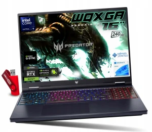 Gamingowy Laptop Acer Predator Helios Neo 16 U9 / 16GB / 2TB / SSD 16" WQXGA 2560x1600 IPS 240Hz GeForce RTX 5070 Ti 12GB GDDR7 Win 11