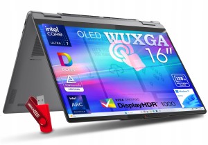 Dotykowy Laptop Lenovo Yoga 7 2w1 Core U7 / 32GB / 4TB SSD 16" WQXGA 2880x1800 OLED 100% DCI-P3 HDR1000 Intel Arc Graphics 140V Windows 11 / do Grafiki Projektowania