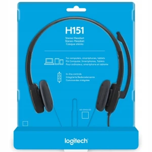 Słuchawki Przewodowe Logitech z Mikrofonem H151 Jack 3,5mm 20Hz - 20kHz Czarne