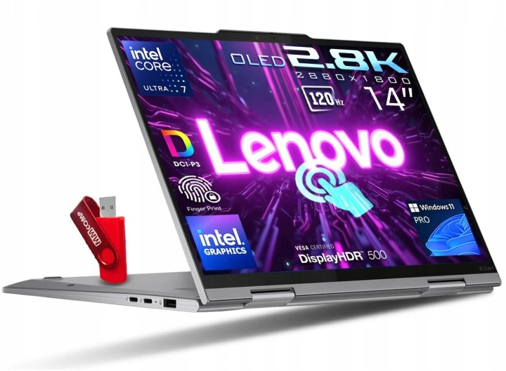 Profesjonalny Dotykowy Laptop Lenovo ThinkPad X1 2w1 G10 Intel Core Ultra 7 265U / 64GB / 1TB SSD 14" 2.8K 2880x1800 OLED 100% DCI-P3 Intel Graphics Win 11 PRO / dla Grafika Projektanta Twórcy.webp