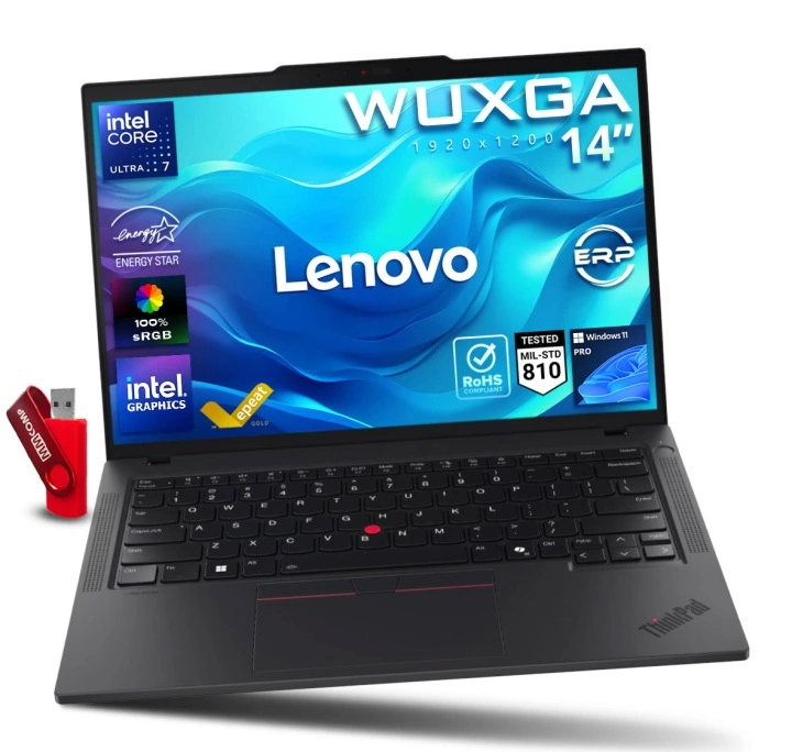 Szybki Laptop Lenovo ThinkPad T14 G6 Intel Ultra 7 265U / 16GB 1TB SSD 14" WUXGA 1920x1200 IPS 100% sRGB Intel Graphics Win 11 PRO / do Zarządzania Finansów Księgowości.webp